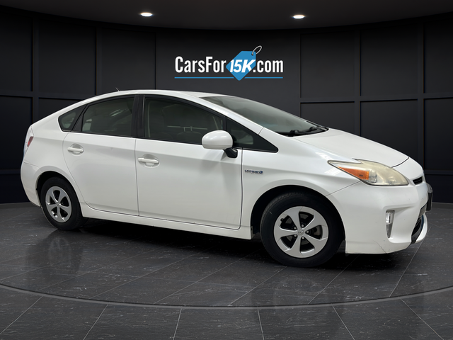 White (Blizzard Pearl) 2014 Toyota Prius Hatchback Front-Wheel Drive Continuously Variable Transmission