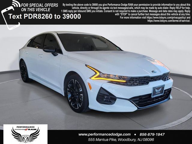 Glacial White Pearl 2021 Kia K5 GT-Line FWD Sedan Front-Wheel Drive 8-Speed Automatic