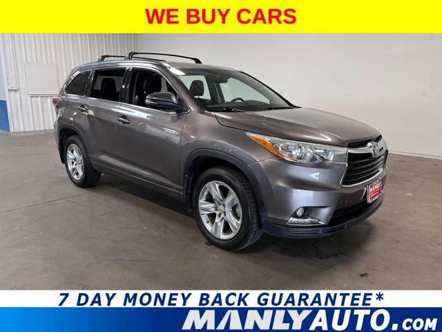 Gray 2015 Toyota Highlander Hybrid Limited SUV / Crossover All-Wheel Drive Continuously Variable Transmission