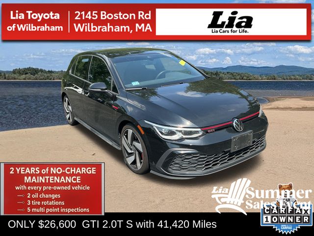 Black 2024 Volkswagen Golf GTI Hatchback Front-Wheel Drive 7-Speed Dual Clutch