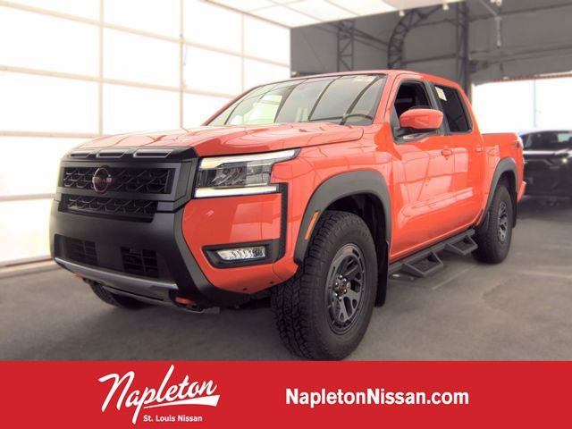 Afterburn Orange 2025 Nissan Frontier Pickup Truck Four-Wheel Drive 9-Speed Automatic Overdrive