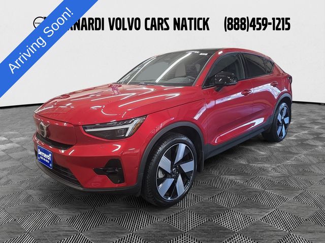 Fusion Red Metallic 2023 Volvo C40 Recharge SUV / Crossover All-Wheel Drive 1-Speed Automatic