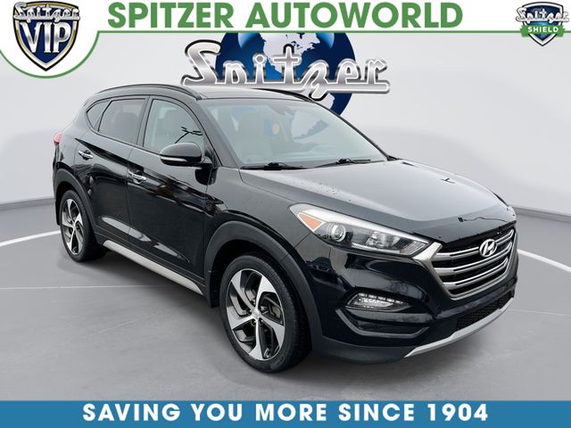 Black Noir Pearl 2018 Hyundai Tucson SUV / Crossover All-Wheel Drive 7-Speed Automatic