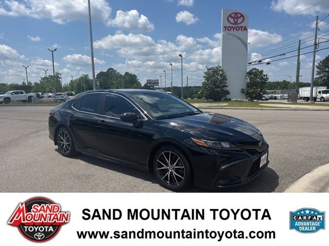 Midnight Black Metallic 2021 Toyota Camry SE FWD Sedan Front-Wheel Drive 8-Speed Automatic