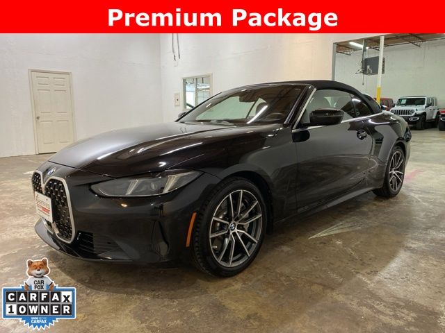 Black Sapphire Metallic 2025 BMW 4 Series 430i Convertible RWD Convertible Rear-Wheel Drive 8-Speed Automatic