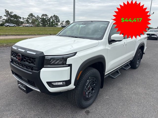 Glacier White 2026 Nissan Frontier Pickup Truck Four-Wheel Drive 9-Speed Automatic Overdrive