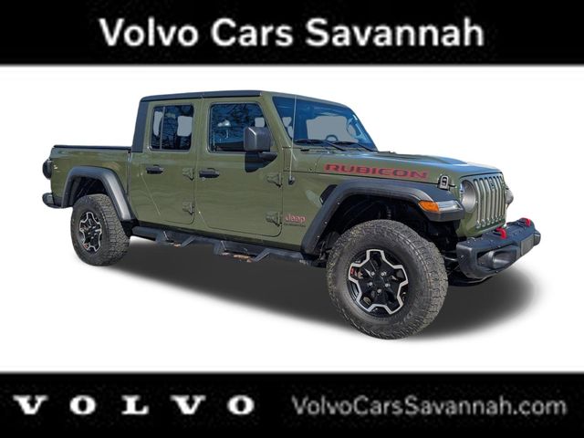 Sarge Green Clearcoat 2021 Jeep Gladiator Rubicon Crew Cab 4WD Pickup Truck Four-Wheel Drive 8-Speed Automatic