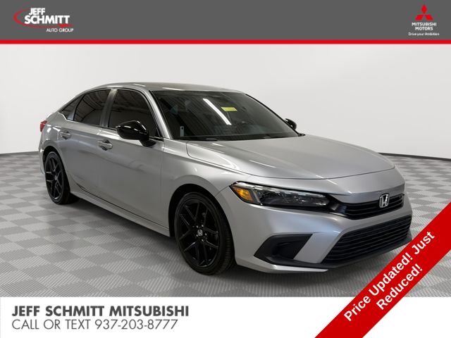 Lunar Silver Metallic 2024 Honda Civic Sedan Front-Wheel Drive Continuously Variable Transmission