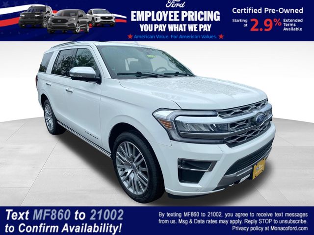 White Metallic 2022 Ford Expedition SUV / Crossover Four-Wheel Drive Automatic