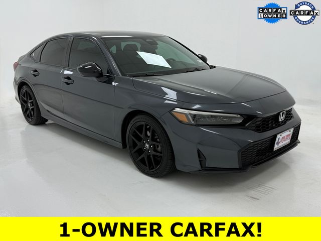 Blue Lagoon Pearl 2025 Honda Civic Sport FWD Sedan Front-Wheel Drive Continuously Variable Transmission