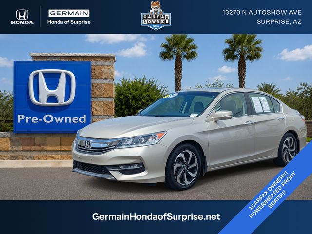 Champagne Frost Pearl 2016 Honda Accord Sedan Front-Wheel Drive Continuously Variable Transmission
