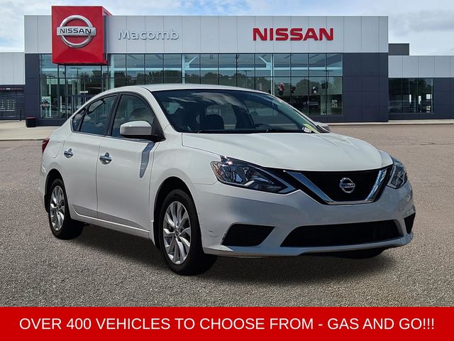 White (Fresh Powder) 2018 Nissan Sentra Sedan Front-Wheel Drive Continuously Variable Transmission