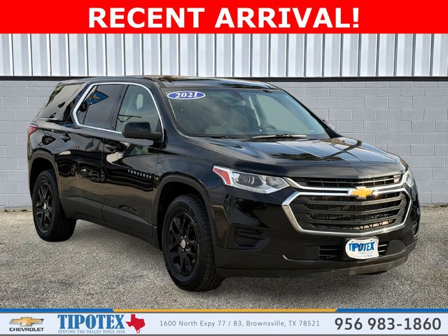 Mosaic Black Metallic 2021 Chevrolet Traverse LS FWD SUV / Crossover Front-Wheel Drive 9-Speed Automatic