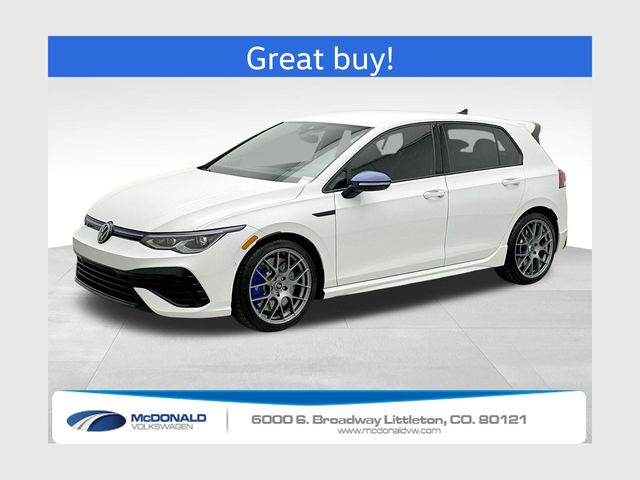 Pure White 2023 Volkswagen Golf R Hatchback All-Wheel Drive 7-Speed Dual Clutch