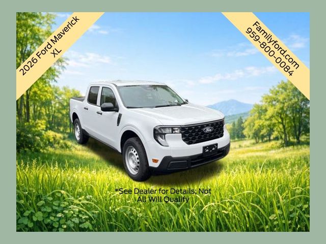 Oxford White 2026 Ford Maverick XL SuperCrew AWD Pickup Truck All-Wheel Drive 8-Speed Automatic