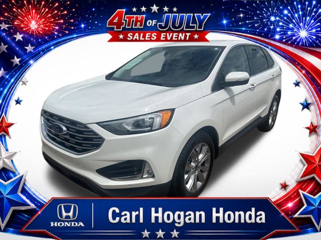 White Metallic 2022 Ford Edge SUV / Crossover All-Wheel Drive 8-Speed Automatic
