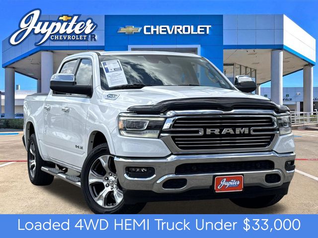Bright White Clearcoat 2022 RAM 1500 Pickup Truck Four-Wheel Drive 8-Speed Automatic