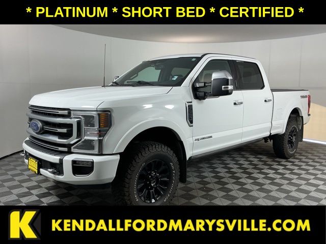 Star White Metallic Tri-Coat 2022 Ford F-350 Super Duty Pickup Truck Four-Wheel Drive Automatic