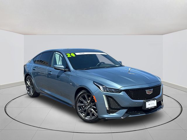 Gray (Midnight Steel Metallic) 2024 Cadillac CT5 Sedan Rear-Wheel Drive Automatic