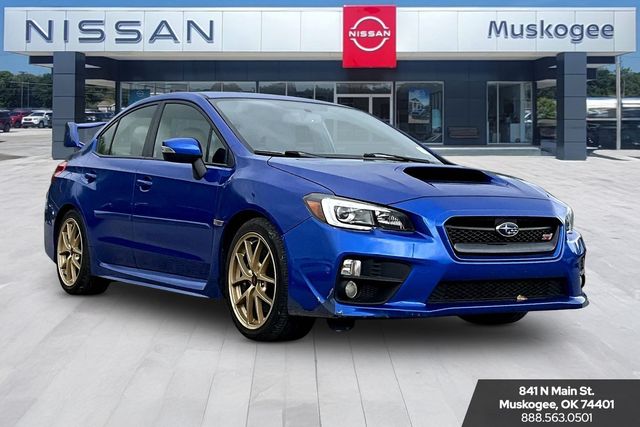 WR Blue Pearl 2015 Subaru WRX STI Launch Edition Sedan All-Wheel Drive 6-Speed Manual
