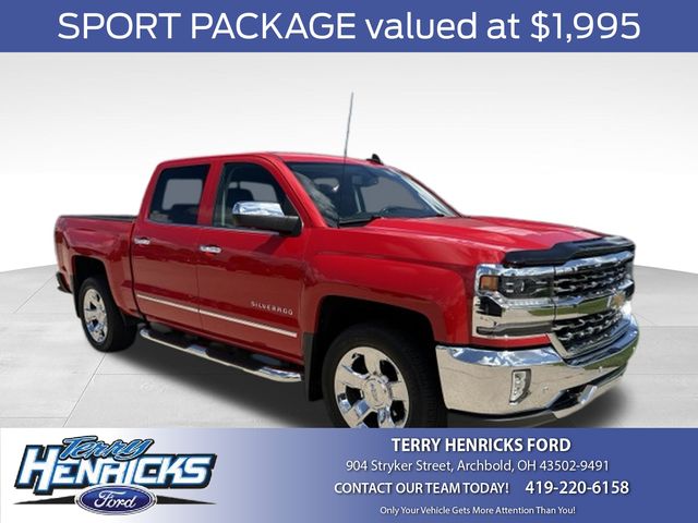 Red Hot 2017 Chevrolet Silverado 1500 Pickup Truck Four-Wheel Drive 6-Speed Automatic Overdrive