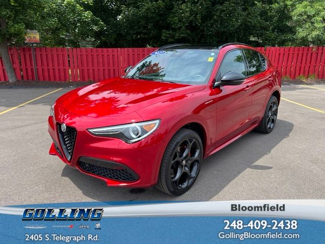 Rosso Etna 2023 Alfa Romeo Stelvio SUV / Crossover All-Wheel Drive 8-Speed Automatic