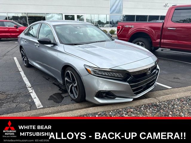 Lunar Silver Metallic 2021 Honda Accord Sedan Front-Wheel Drive Continuously Variable Transmission