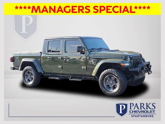 Green Clearcoat 2022 Jeep Gladiator Pickup Truck Four-Wheel Drive 8-Speed Automatic