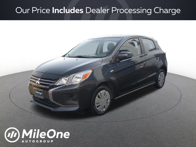 Gray 2024 Mitsubishi Mirage ES FWD Hatchback Front-Wheel Drive Continuously Variable Transmission