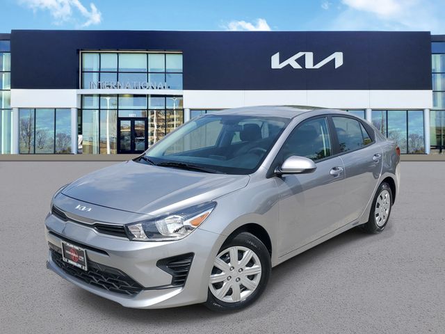 Steel Gray 2023 Kia Rio Sedan Front-Wheel Drive Continuously Variable Transmission