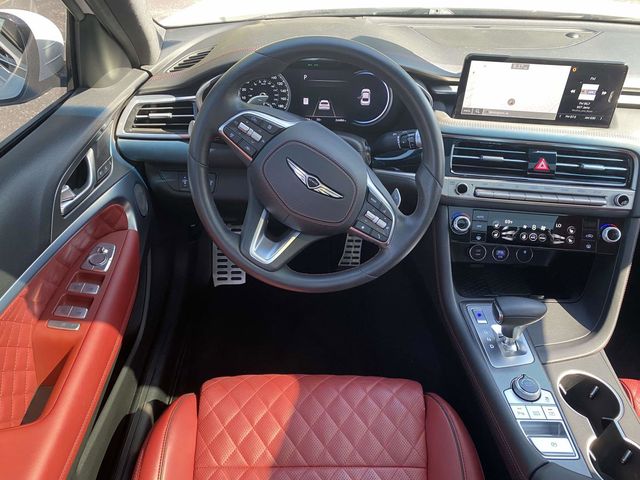 2025 Alta White Genesis G70 3.3T Sport Advanced RWD Sedan