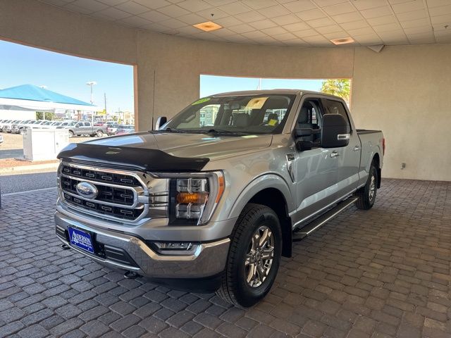 Silver Metallic 2022 Ford F-150 XLT SuperCrew 4WD Pickup Truck Four-Wheel Drive Automatic