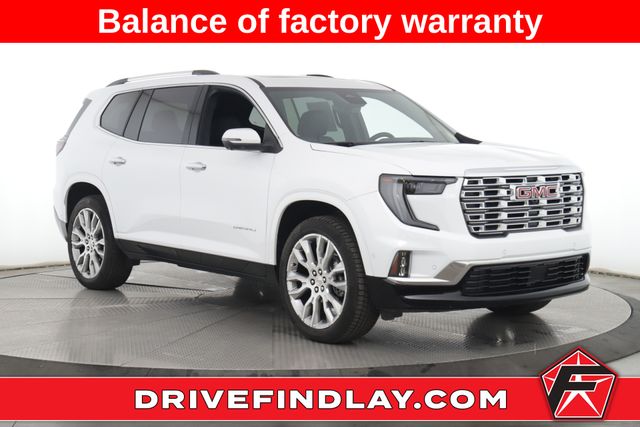 White 2025 GMC Acadia SUV / Crossover Four-Wheel Drive 8-Speed Automatic