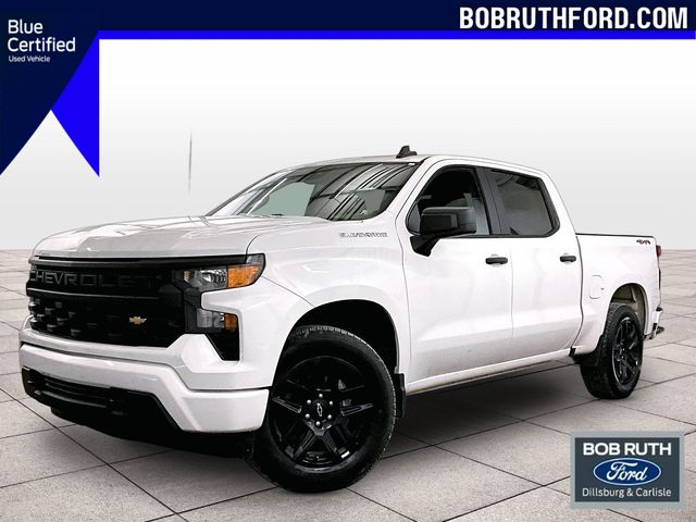 2024 Chevrolet Silverado 1500 Custom White at Carlisle Cadillac Buick GMC