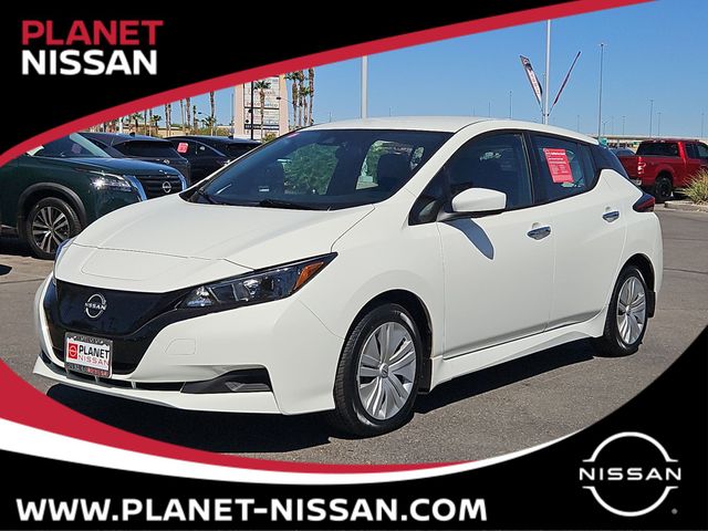 Glacier White 2025 Nissan LEAF Hatchback Front-Wheel Drive Automatic