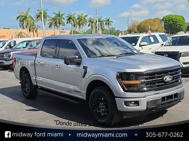 Silver Metallic 2024 Ford F-150 XLT SuperCrew 4WD Pickup Truck Four-Wheel Drive Automatic