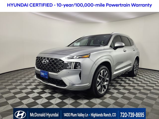 Shimmering Silver Pearl 2023 Hyundai Santa Fe SUV / Crossover All-Wheel Drive Automatic
