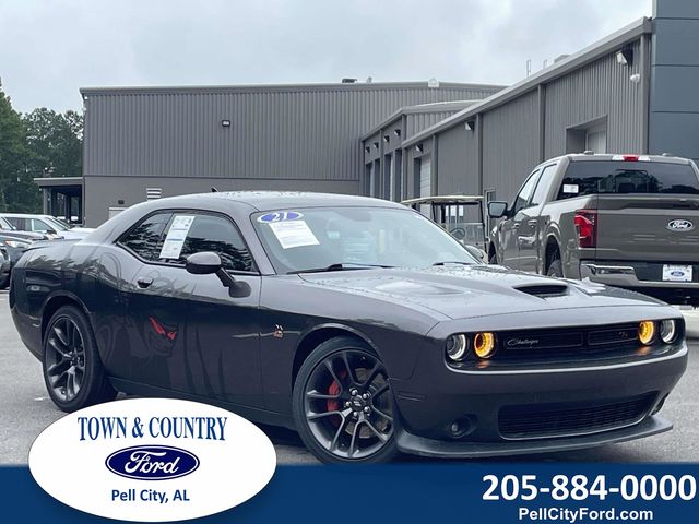 Gray (Granite Pearlcoat) 2021 Dodge Challenger Coupe Rear-Wheel Drive 8-Speed Automatic