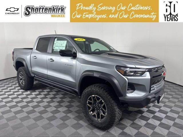 Sterling Gray Metallic 2026 Chevrolet Colorado Pickup Truck Four-Wheel Drive 8-Speed Automatic