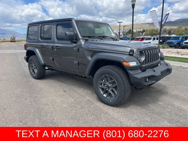 Gray (Granite Crystal Metallic Clearcoat) 2026 Jeep Wrangler Sport S 4-Door 4WD SUV / Crossover Four-Wheel Drive 8-Speed Automatic