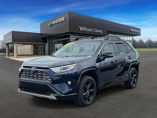 Black 2019 Toyota RAV4 Hybrid XSE AWD SUV / Crossover All-Wheel Drive Continuously Variable Transmission
