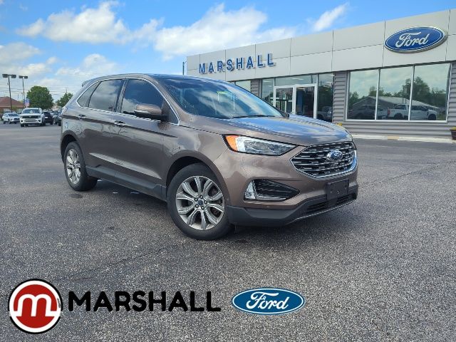 Stone Gray Metallic 2019 Ford Edge Titanium AWD SUV / Crossover All-Wheel Drive 8-Speed Automatic
