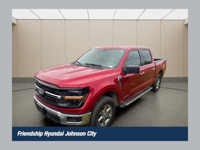 Red Metallic 2025 Ford F-150 XLT SuperCrew 4WD Pickup Truck Four-Wheel Drive Automatic