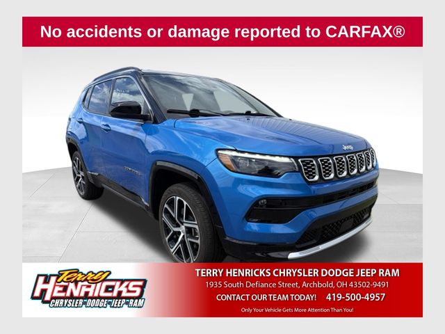 Hydro Blue Pearlcoat 2024 Jeep Compass SUV / Crossover Four-Wheel Drive 8-Speed Automatic