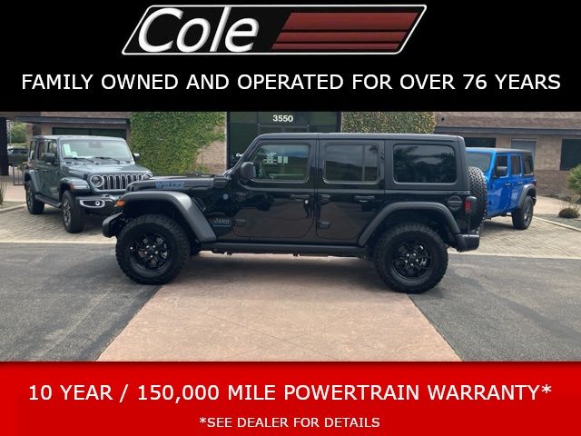 Black Clearcoat 2025 Jeep Wrangler 4xe SUV / Crossover Four-Wheel Drive 8-Speed Automatic