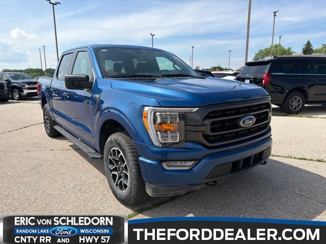 Blue Metallic 2023 Ford F-150 Pickup Truck Four-Wheel Drive Automatic