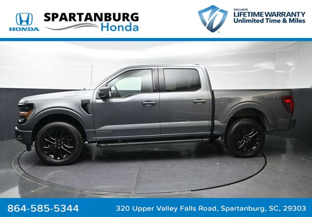Gray Metallic 2024 Ford F-150 XLT SuperCrew 4WD Pickup Truck Four-Wheel Drive Automatic