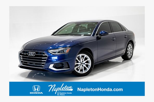 Blue Metallic 2021 Audi A4 Sedan All-Wheel Drive 7-Speed Automatic