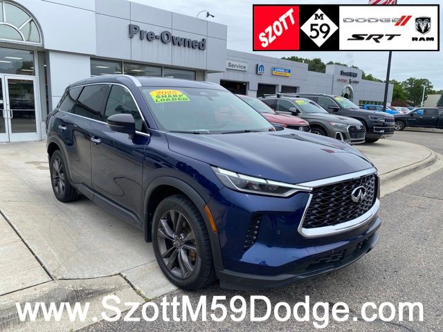 Blue 2025 INFINITI QX60 SUV / Crossover All-Wheel Drive 9-Speed Automatic