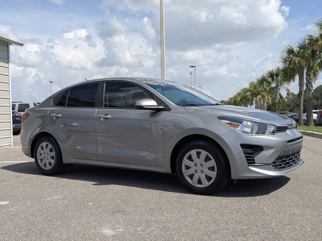 Steel Gray 2023 Kia Rio Sedan Front-Wheel Drive Continuously Variable Transmission